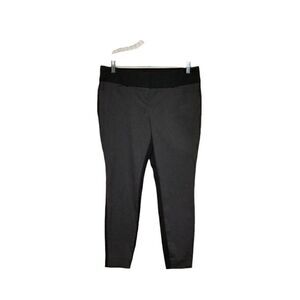 The Limited Colorblock Black/ Gray Stretch Slacks Ankle Tapered Pants Size 8P